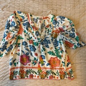 Rachel Zoe Multicolor Floral Top